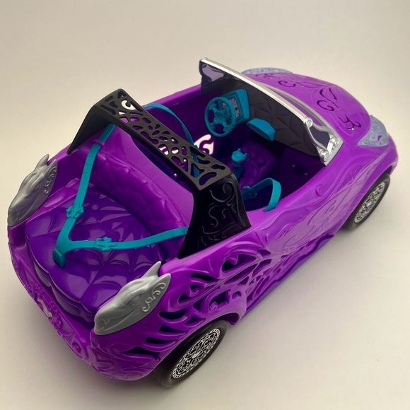 Monster High -Scaris City Of Frights- Purple Convertible Sports Car- 2012💜 - Picture 4 of 10